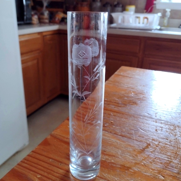 Accents Vintage Etched Bud Vase Poshmark